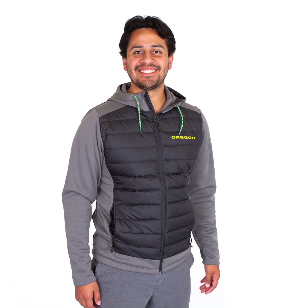 Oregon, Columbia, Grey, Coat/Jacket, Polyester, Men, Out Shield, Hybrid, 2024, Full Zip, 784976